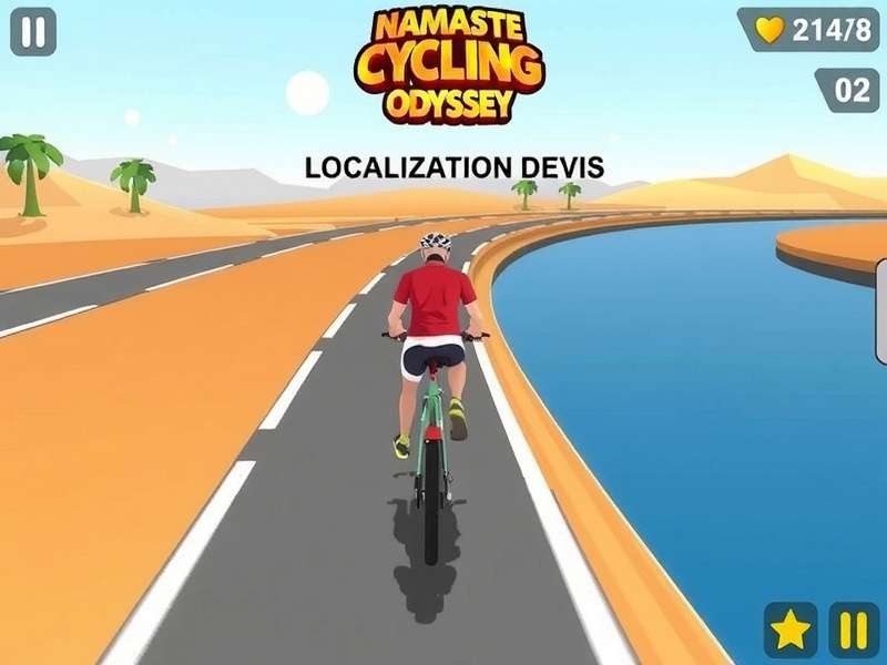 Explore the vibrant streets of India in Namaste Cycling Odyssey Namaste Cycling Odyssey Game Screenshot